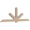 Ekena Millwork Kennewick Smooth Timber Gable Bracket, Douglas Fir, 108"W x 36"H x 3 1/2"D x 5 1/2"F, 8/12 Pitch GBW108X36X0406KEN00SDF - alternate 3